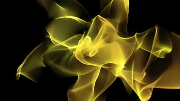 黄色背景中的抽象 — 图库视频影像