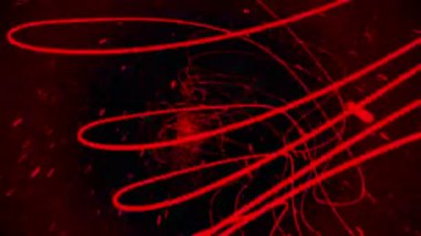 Kamera parçaları üzerinde uçan ile dönen dizeler