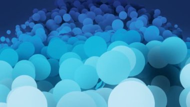 Mavi yavaş yavaş hareketli daireler