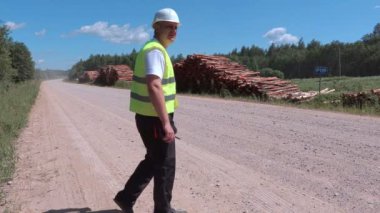 Stresli oduncu kazık günlükleri yürüyüş