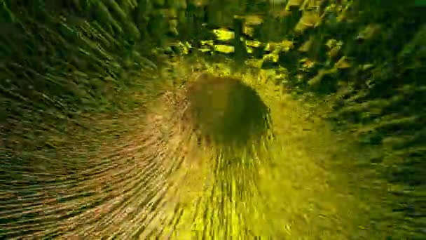 Beweglicher Tunnel in leuchtenden Farben — Stockvideo