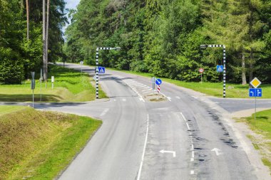 Karayolu üzerinde kavşak