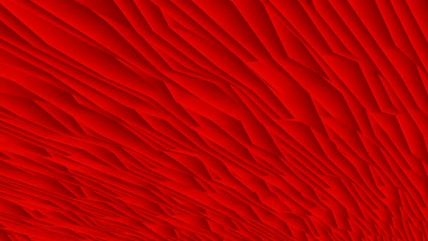 Moving abstract surface in red — Stock Video