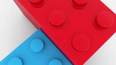 Oyuncak tuğla hareketli kamera