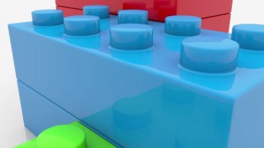 Kamera oyuncak tuğla üzerinde uzaklaştırma