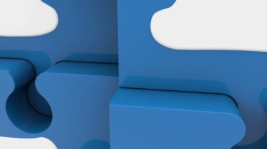 Puzzle parçaları ile fikir kavramı