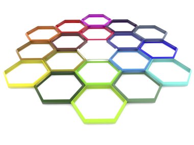 Farklı renklerde soyut kılavuz