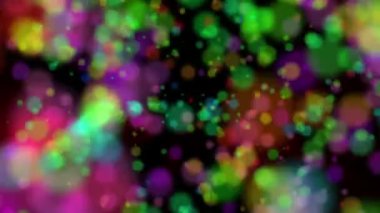 Dönen çok katmanlı yeşil, mor ve sarı renklerde arka plan