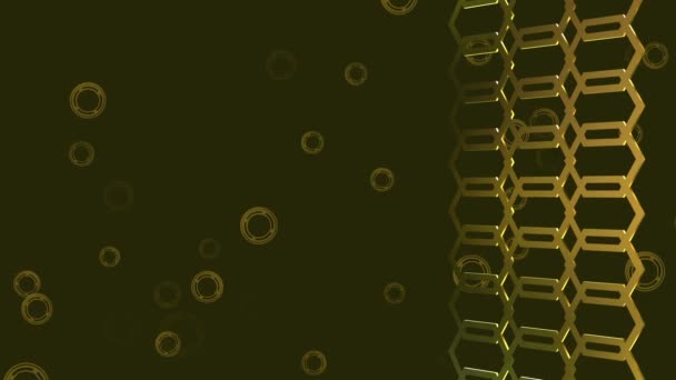 Grille abstraite en couleur dorée 