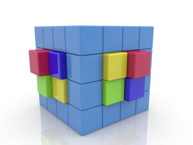 Çeşitli renklerde soyut Meydanı