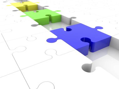 Satır bulmaca adet boş spaces.3d çizim ile.