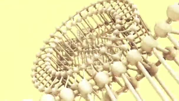 黄色球体的飞行环 — 图库视频影像