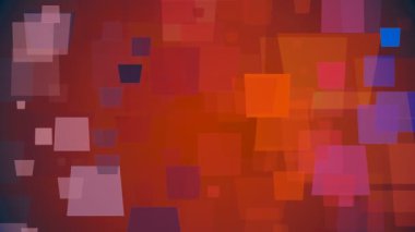 Kırmızı renk üzerinde hareketli kareler