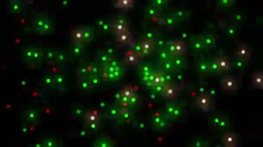 Çeşitli renklerde ışık noktalar döndürme