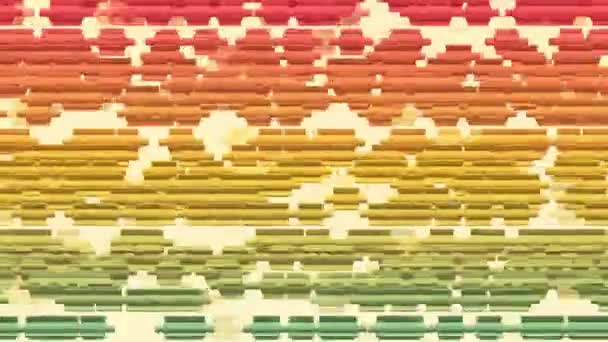 Válvulas Giratorias Abstractas Varios Colores — Vídeo de stock