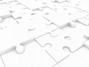 Bulmaca beyaz renkli yüzey