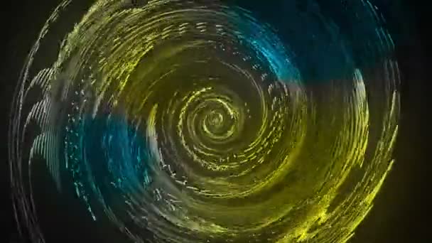黑色旋转漩涡 — 图库视频影像