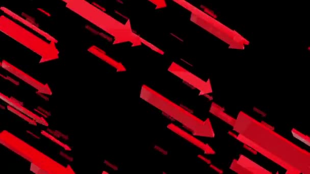 Descendre les flèches en rouge sur noir 