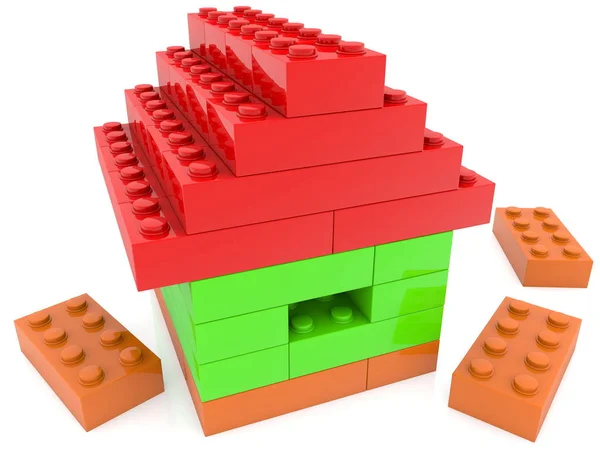 House Toy Bricks Illustration — Stock Photo, Image