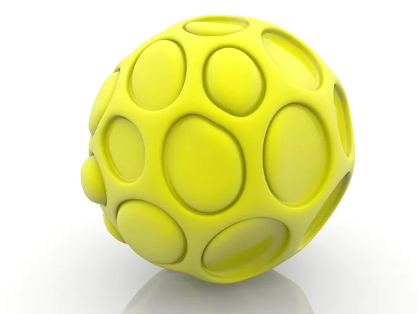 Abstract Ball Yellow Color — Stock Photo, Image