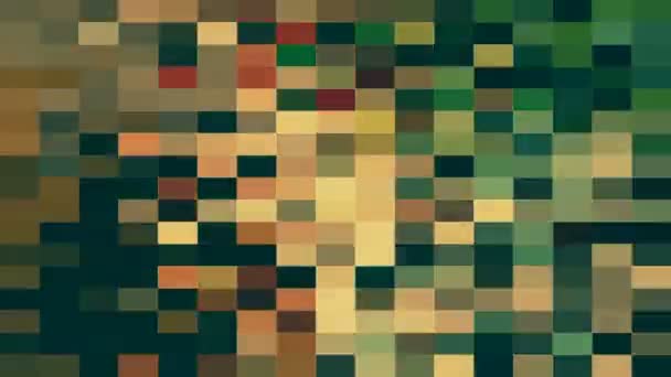 Abstraktní Mozaiky Různých Barvách — Stock video