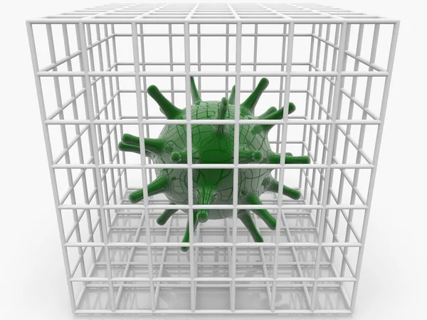 Concept Viruses Cage — Stock Photo, Image