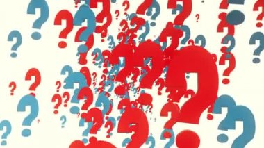 Beyaz üzerine soru işaretlerinin arkaplanı