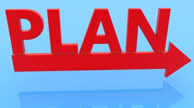 Kırmızı okla plan kavramı