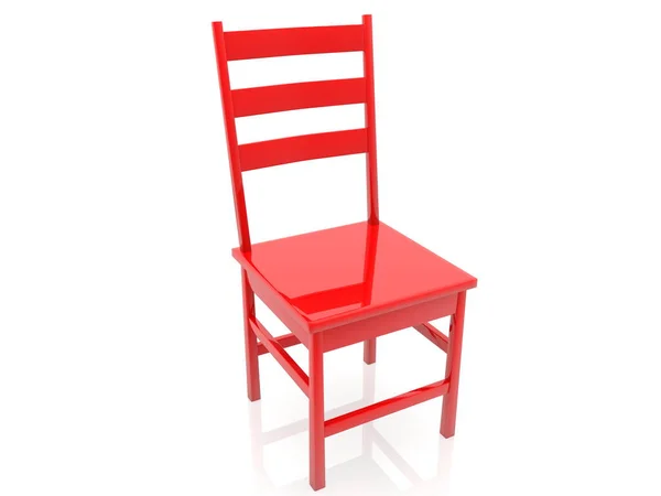 Red Chair White Background Stock Picture