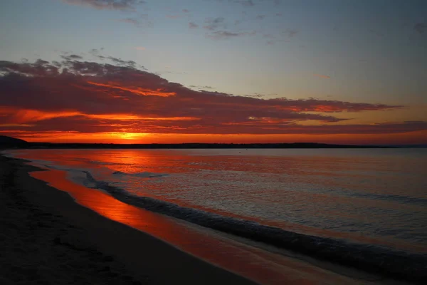 Bulgaarse zonsondergang & Zwarte Zee — Stockfoto