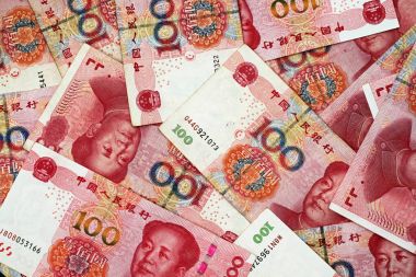 Çin Yuan para birimi yakın çekim