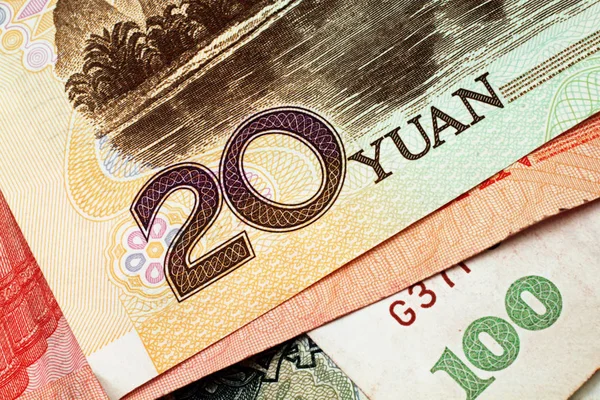 Çin Yuan para birimi yakın çekim — Stok fotoğraf