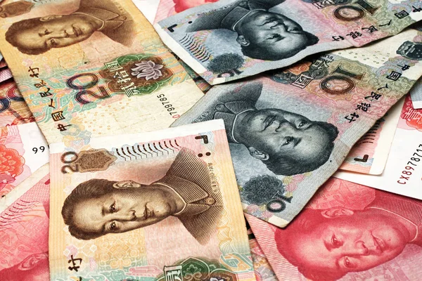 Chinese Yuan Currency Close Up — Stock Photo, Image