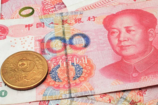 Китайський юань валюти крупним планом — стокове фото