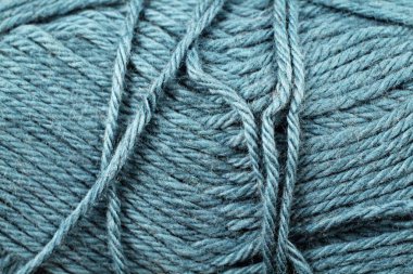 Pastel mavi iplik doku yakın çekim