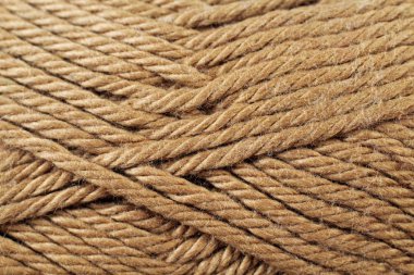 Çikolata kahverengi iplik doku yakın çekim