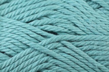 Bebek mavisi iplik doku yakın çekim