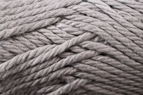 stock image Gray Yarn Texture Close Up