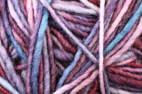 Pastel renkli iplik doku yakın çekim