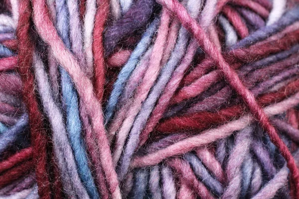 Pastel renkli iplik doku yakın çekim