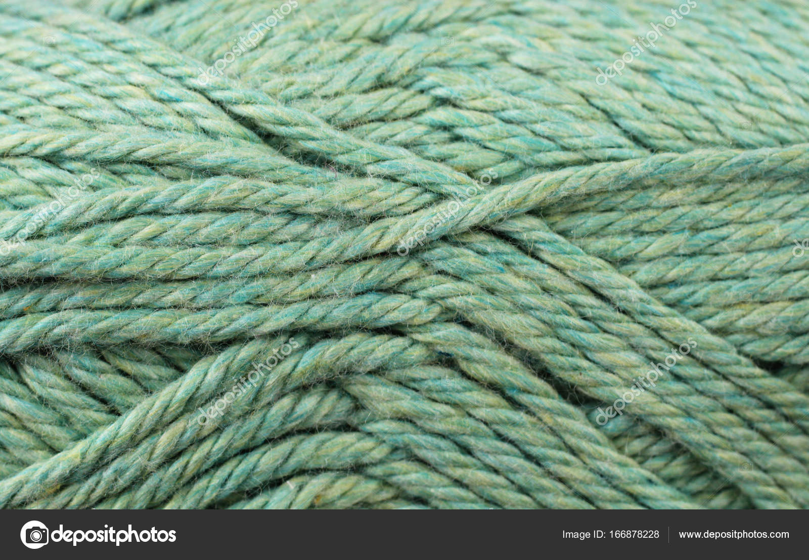 Sage Green Yarn Texture Close Up Stock Photo by