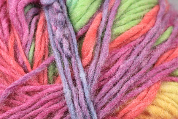 Pastel renkli iplik doku yakın çekim