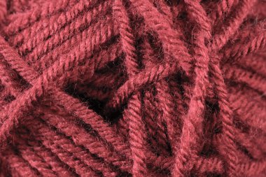 Kırmızı iplik doku yakın çekim