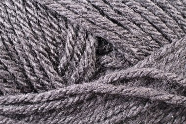 Gri iplik doku yakın çekim