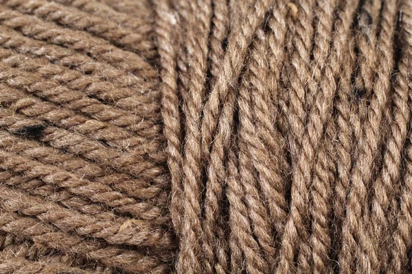 Kahverengi iplik doku yakın çekim