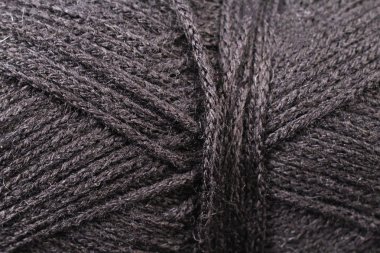 Siyah iplik doku yakın çekim