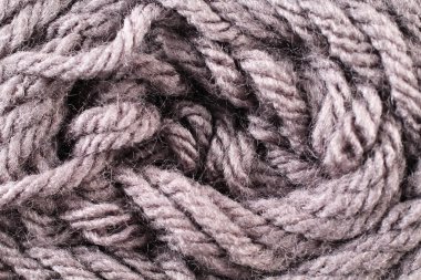 Kahverengi iplik doku yakın çekim