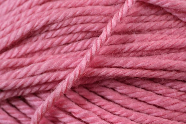 Textura de hilo rosa de cerca — Foto de Stock