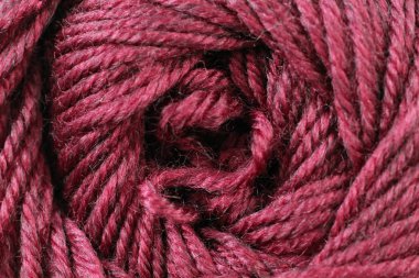 Kestane rengi iplik doku yakın çekim