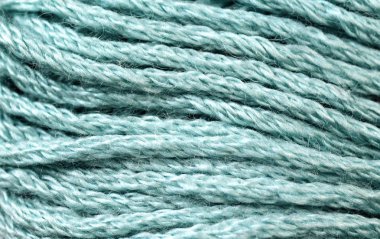 Bebek mavisi iplik doku yakın çekim